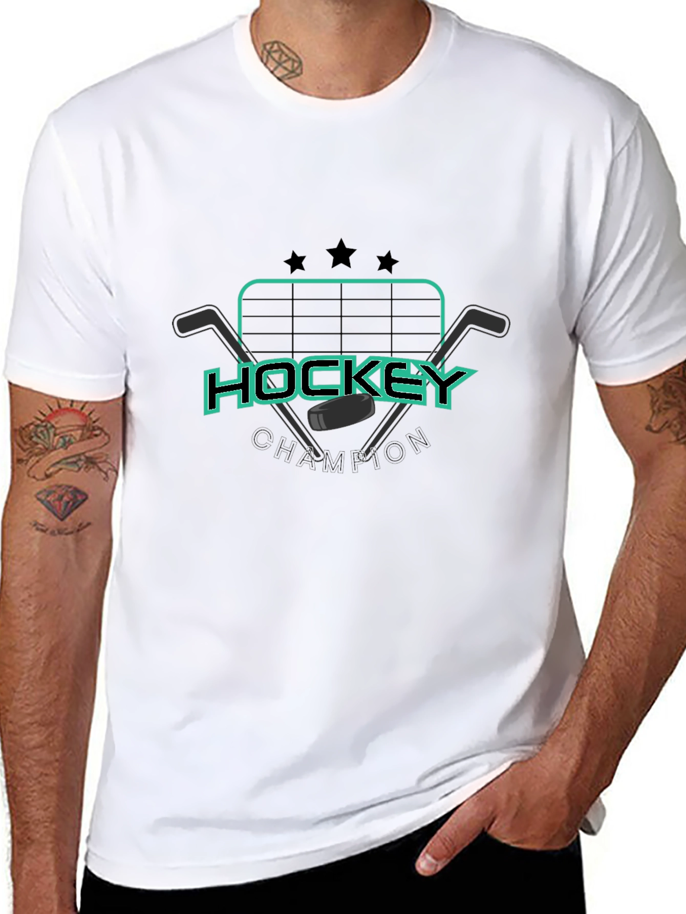 Hockey Champion Black T-Shirt