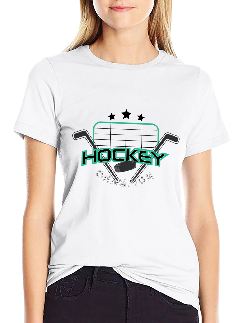 Hockey Champion Black T-Shirt