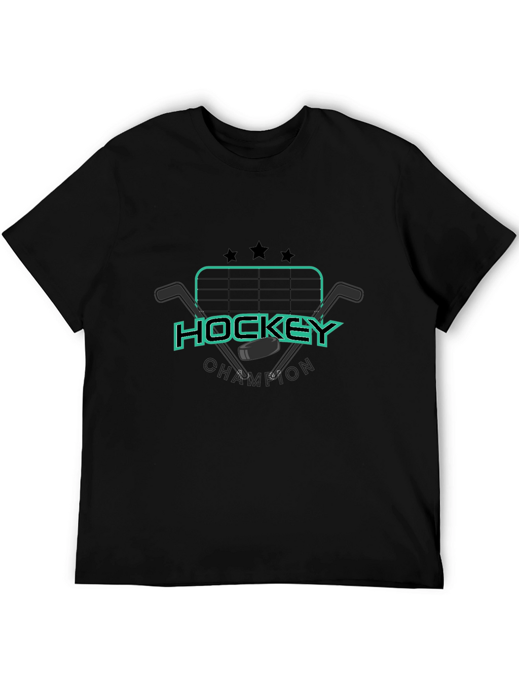 Hockey Champion Black T-Shirt