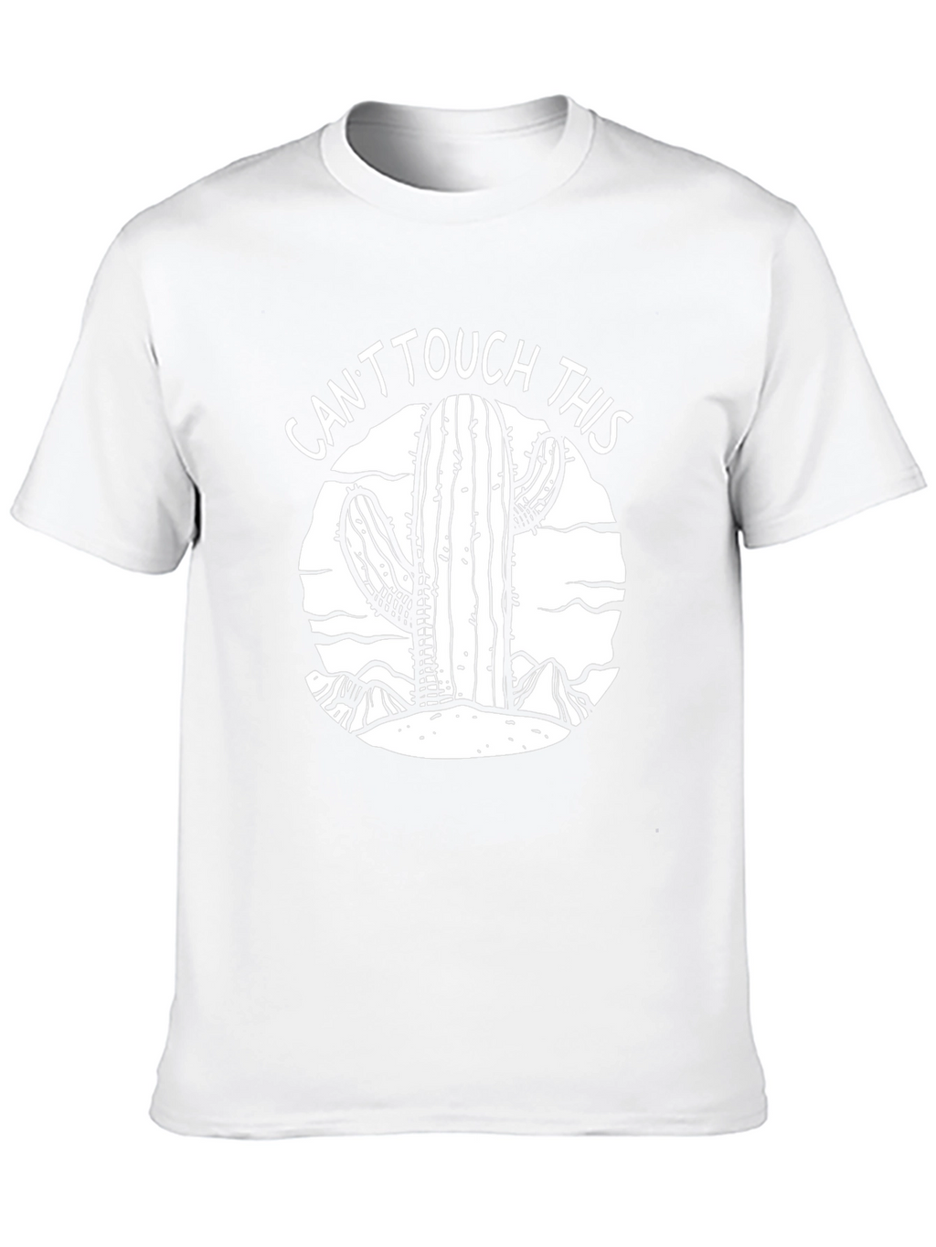 Cactus Graphic T-Shirt - Cant Touch This Black Tee