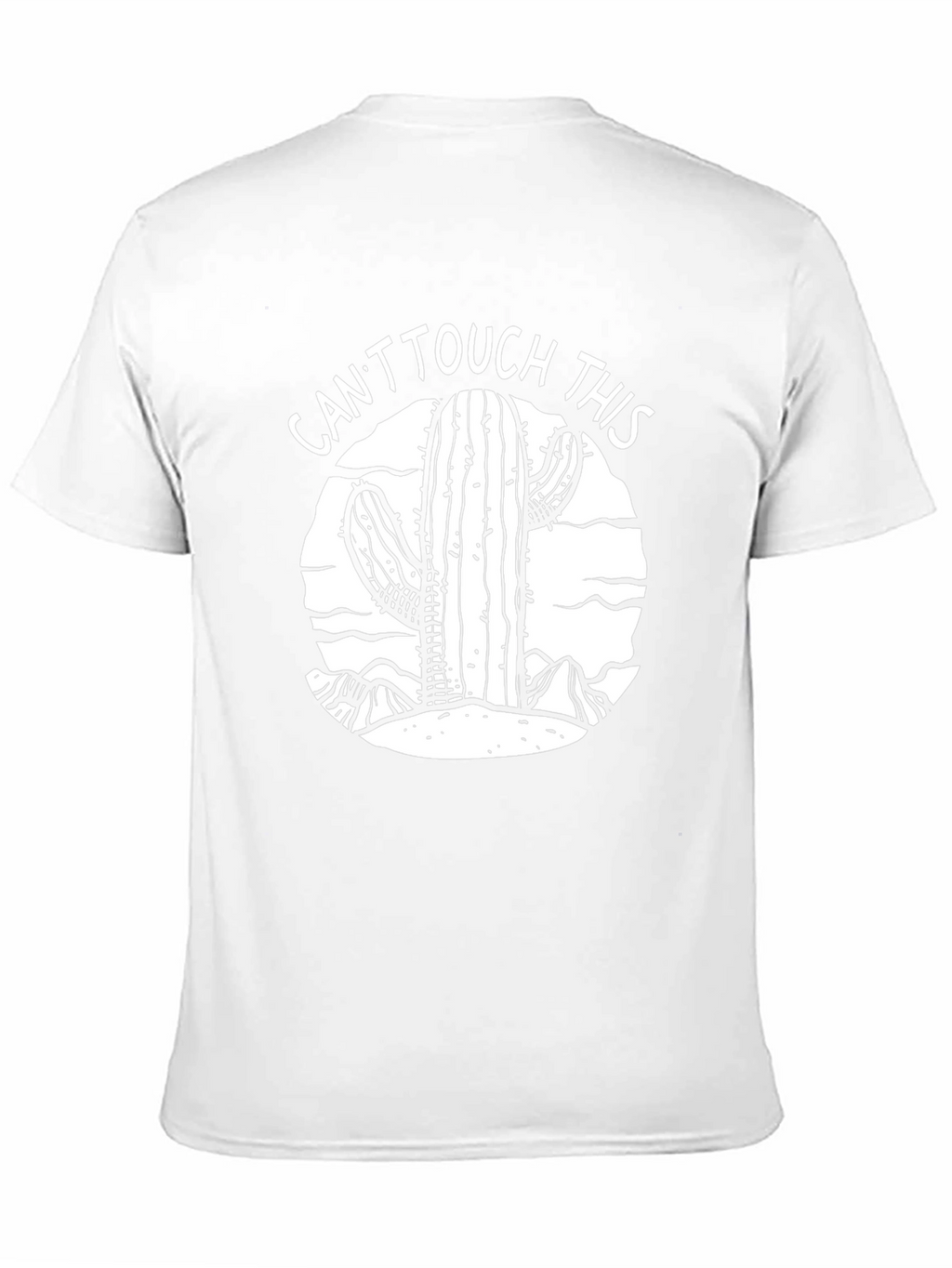 Cactus Graphic T-Shirt - Cant Touch This Black Tee