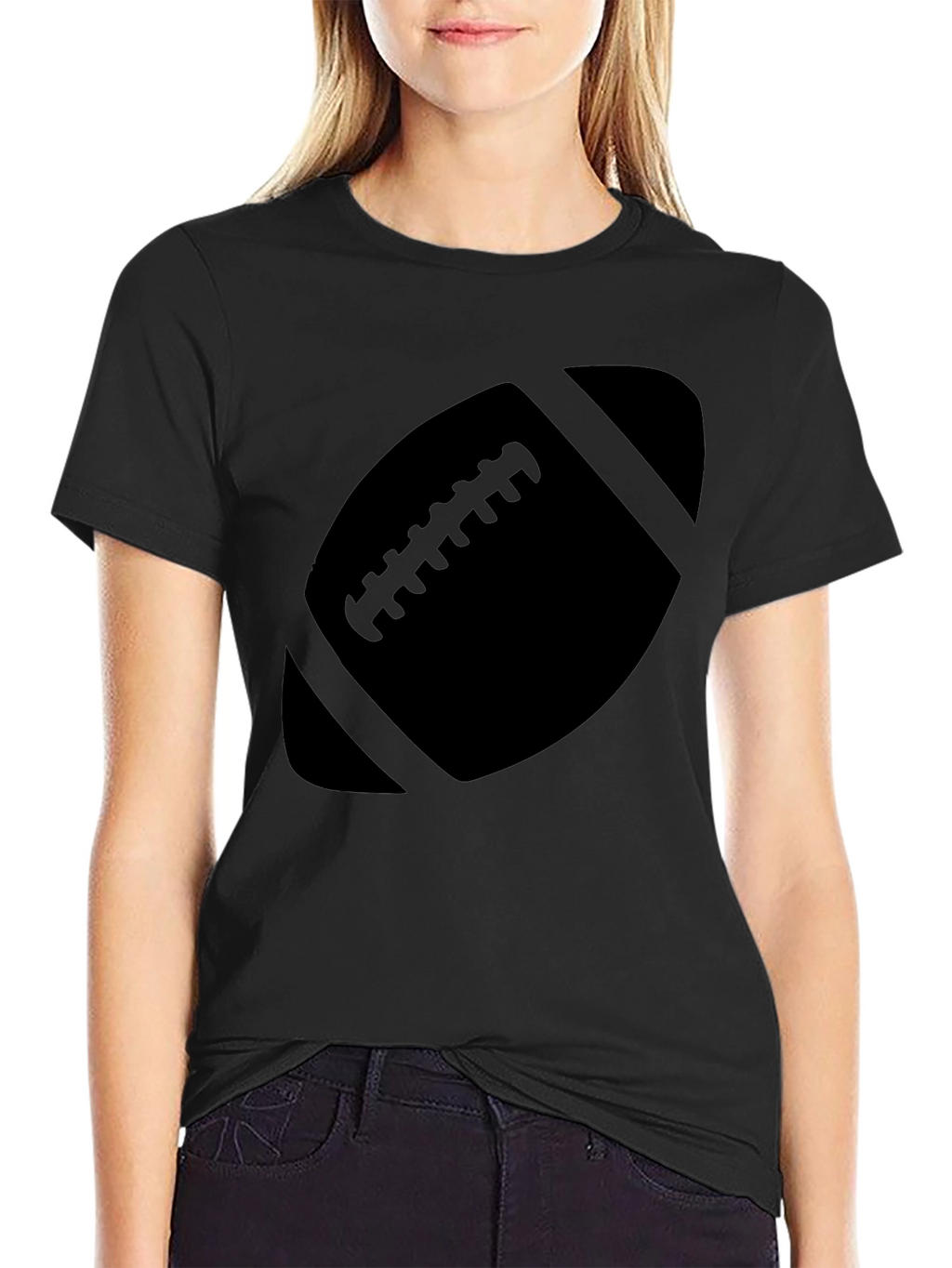Football Graphic Tee - Black