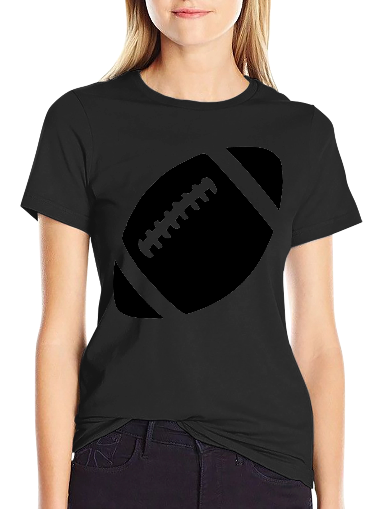 Football Graphic Tee - Black