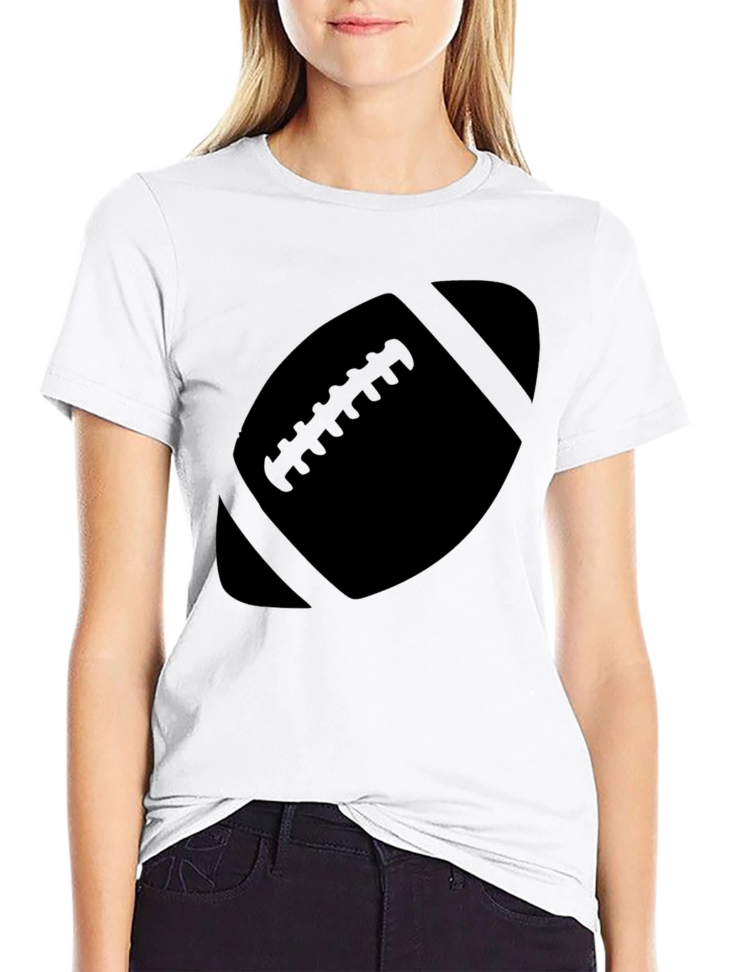 Football Graphic Tee - Black