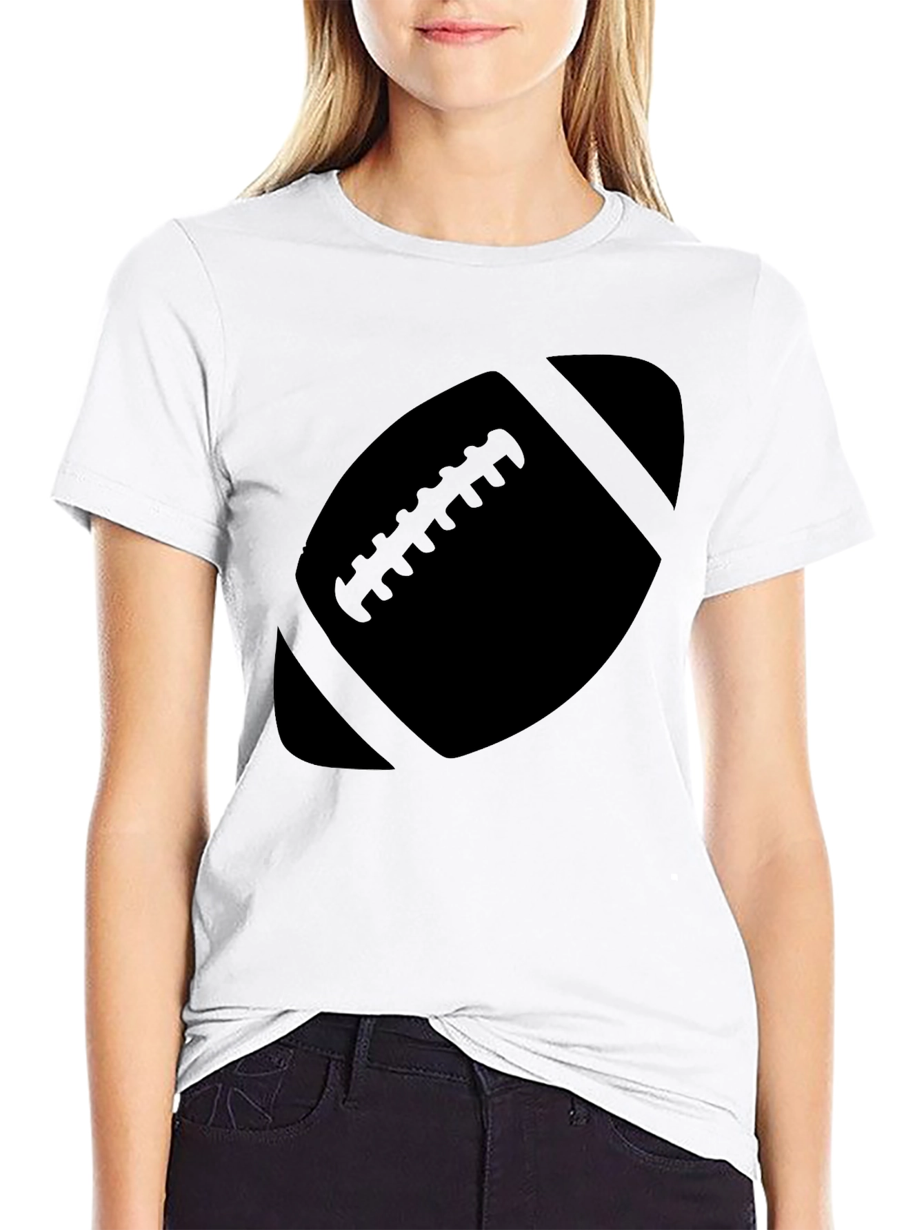 Football Graphic Tee - Black