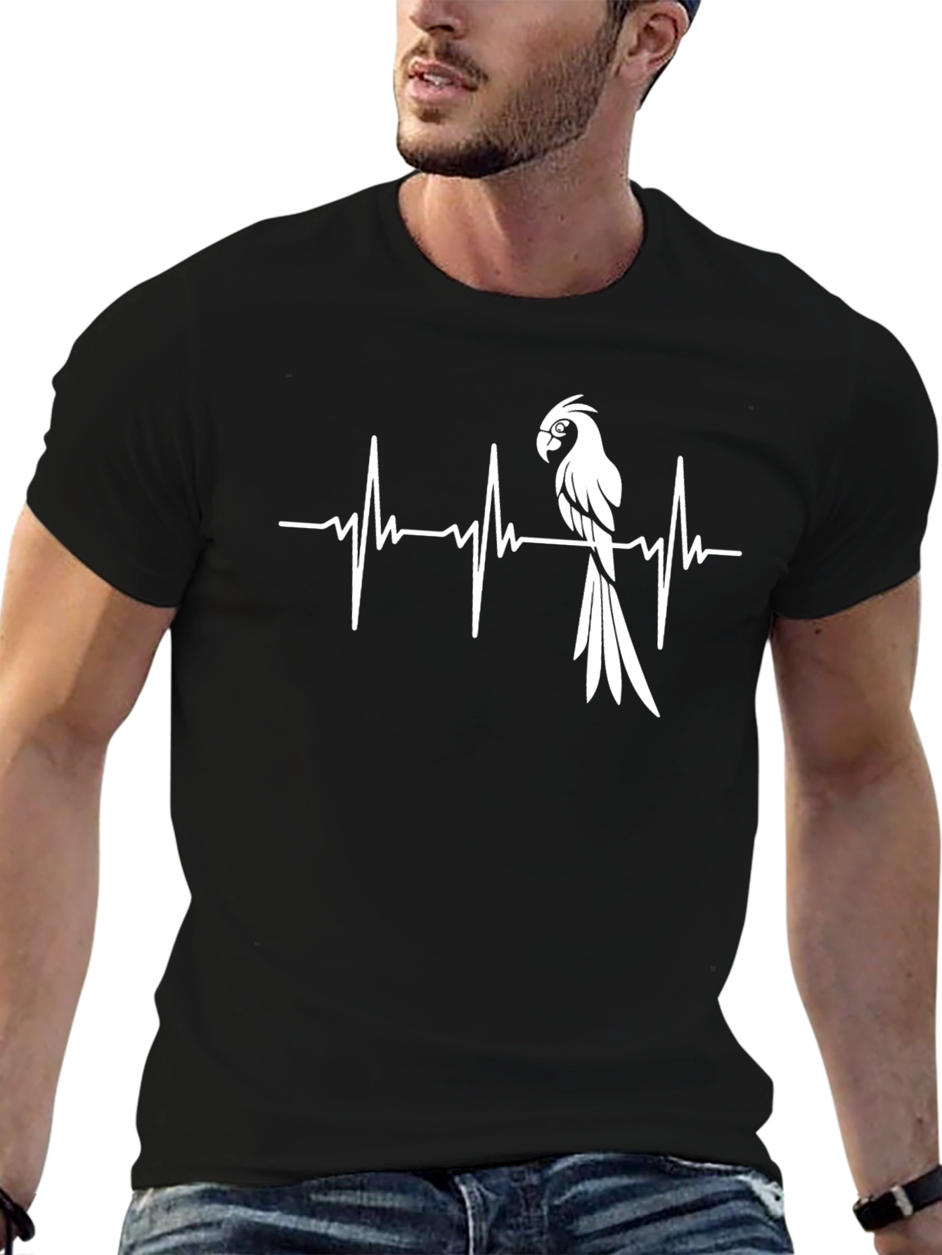 Parrot Lifeline T-Shirt - Novelty Bird Lover Tee