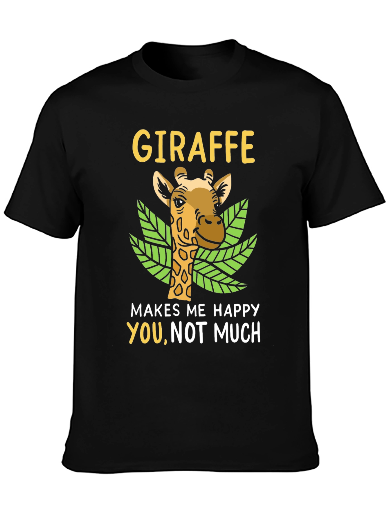 Giraffe Makes Me Happy Tee