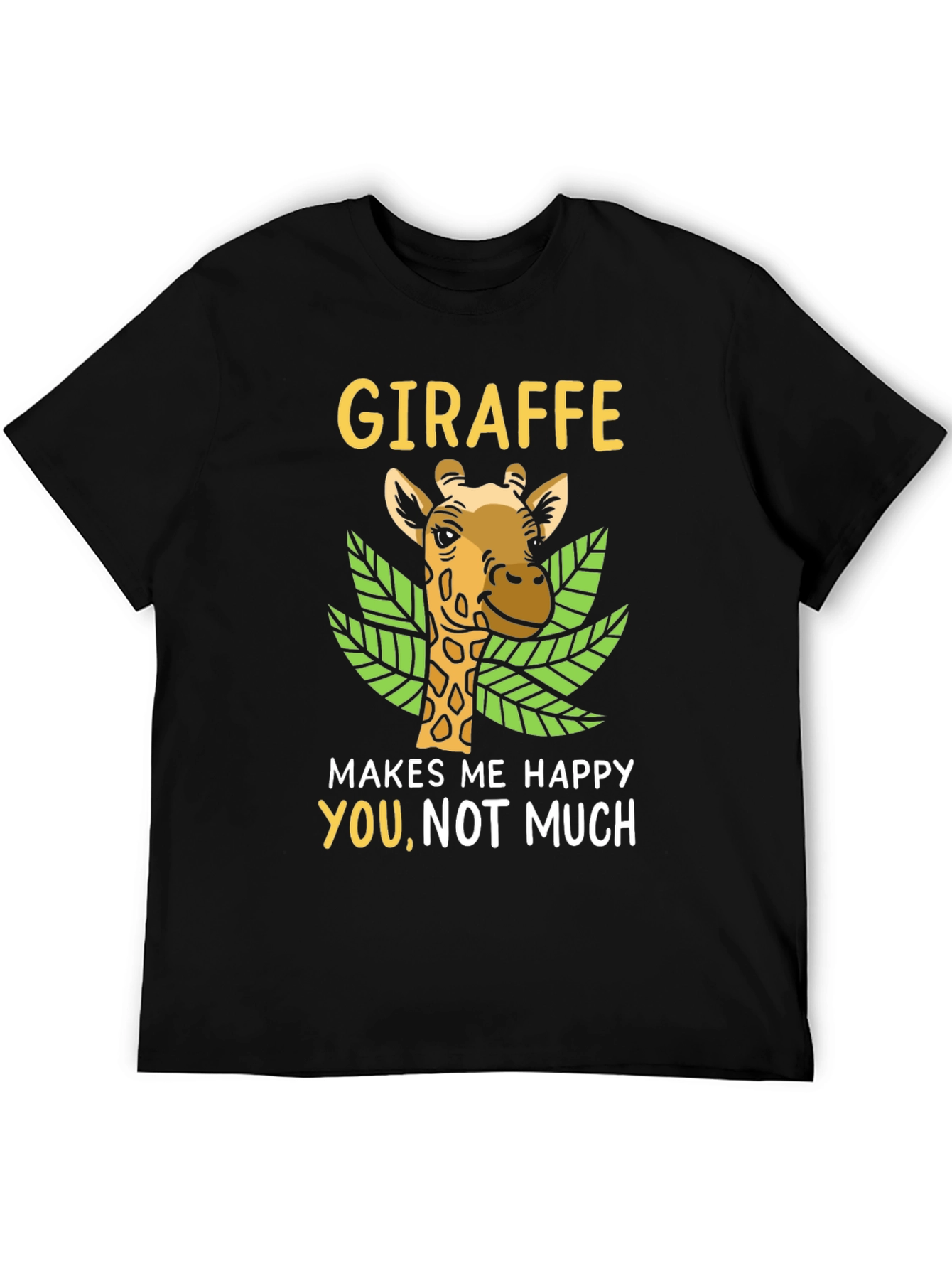 Giraffe Makes Me Happy Tee