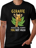 Giraffe Makes Me Happy Tee
