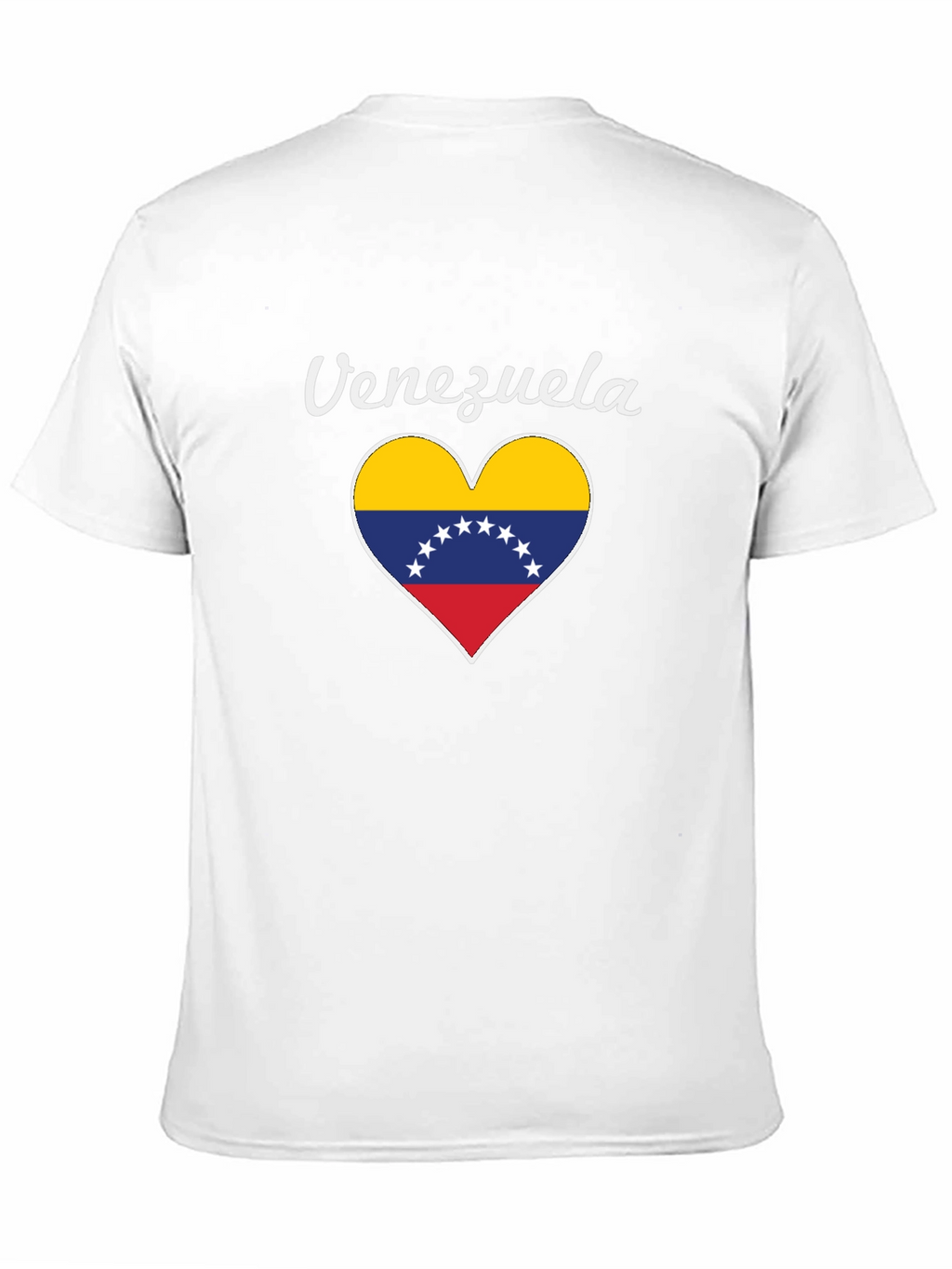 Venezuela Heart Flag Graphic Tee - Black