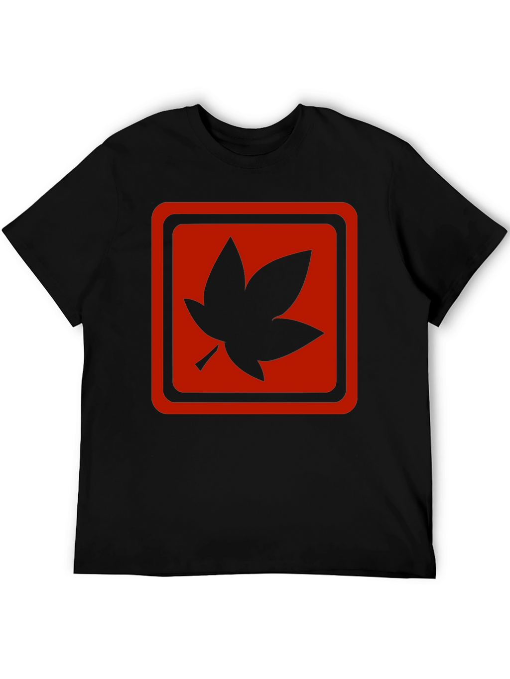 Maple Leaf Graphic T-Shirt - Black