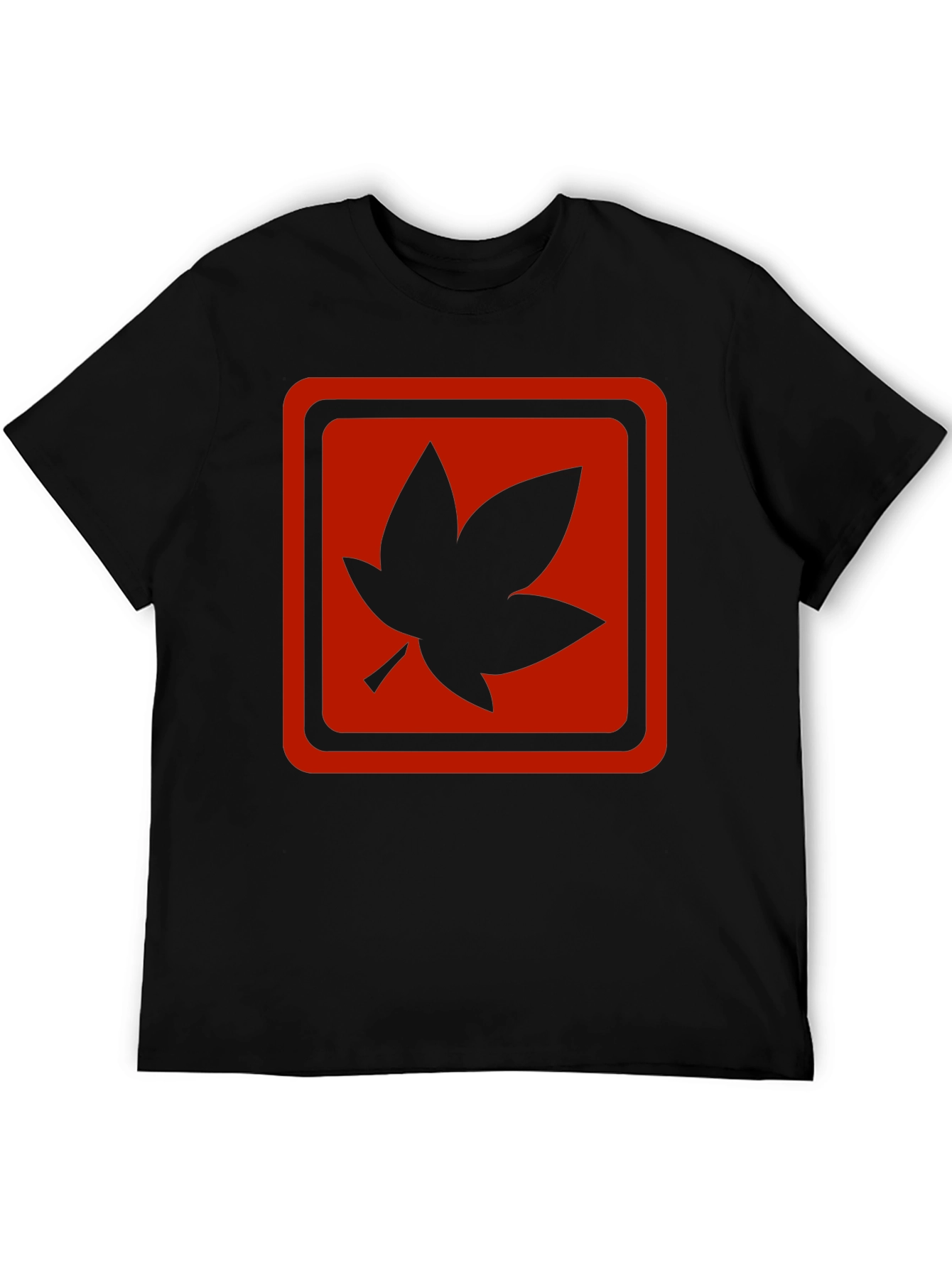 Maple Leaf Graphic T-Shirt - Black