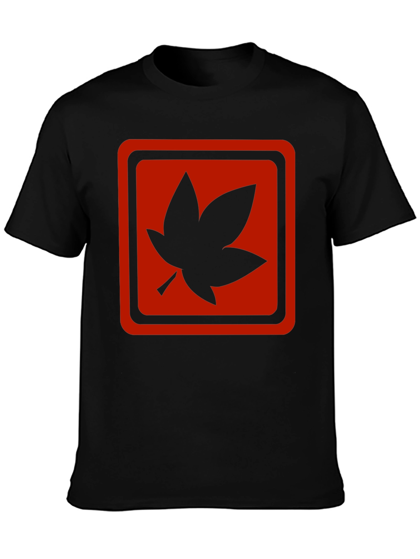 Maple Leaf Graphic T-Shirt - Black
