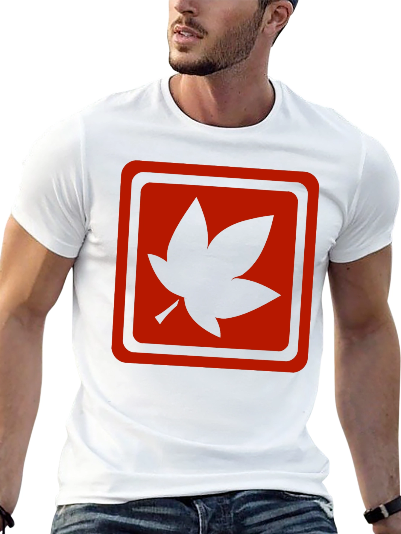 Maple Leaf Graphic T-Shirt - Black