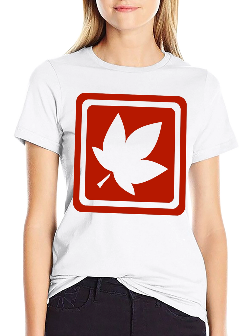Maple Leaf Graphic T-Shirt - Black