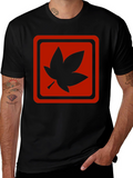 Maple Leaf Graphic T-Shirt - Black