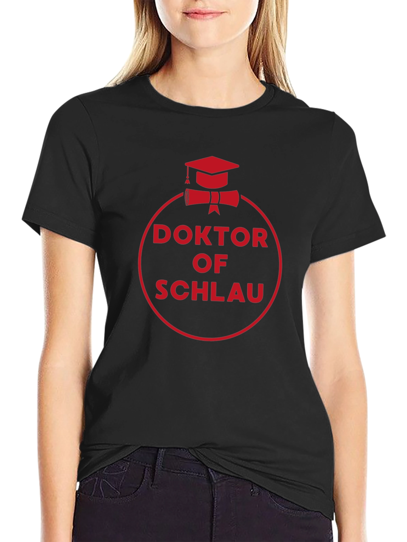 Doktor of Schlau Black T-Shirt
