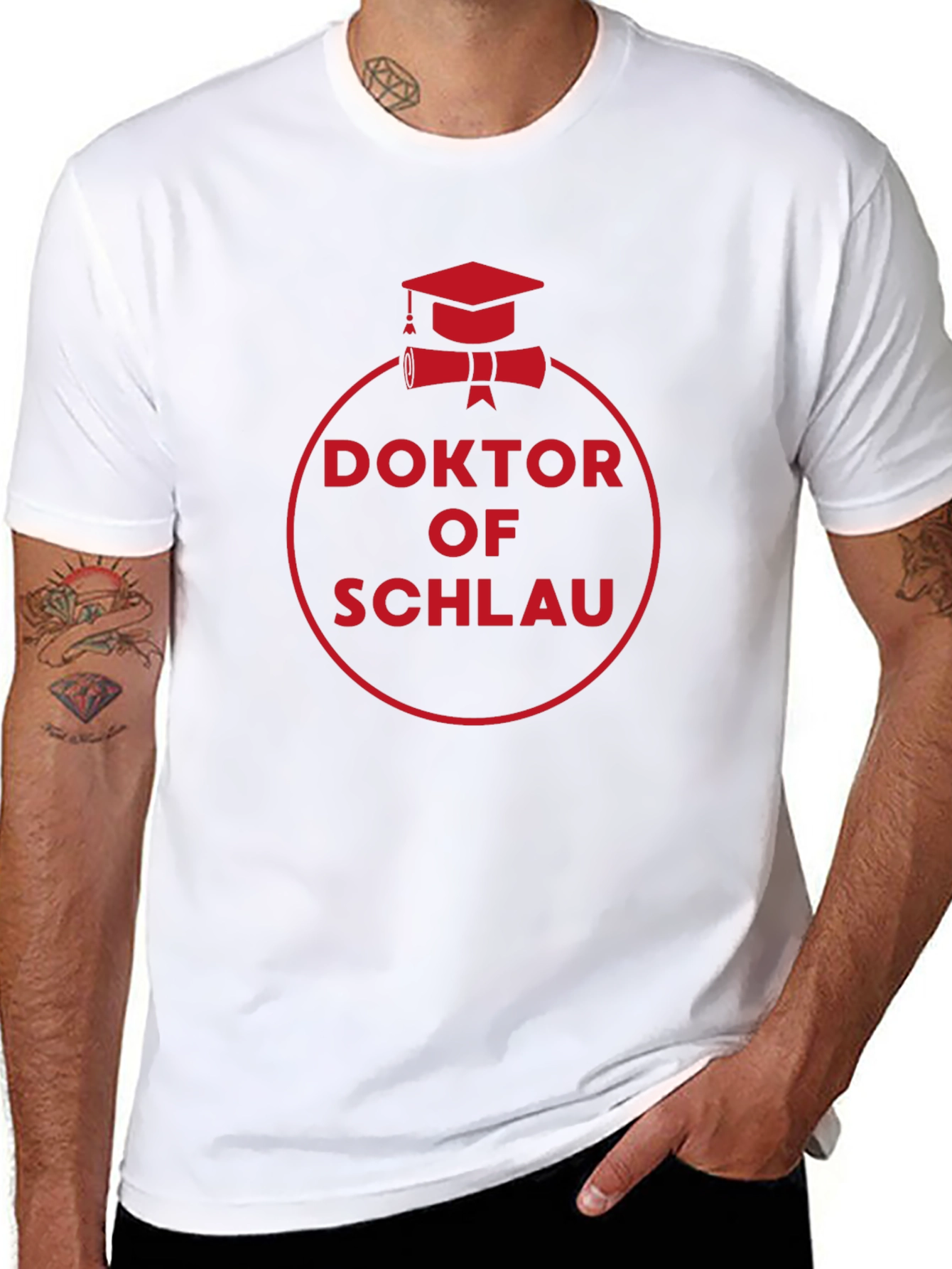 Doktor of Schlau Black T-Shirt