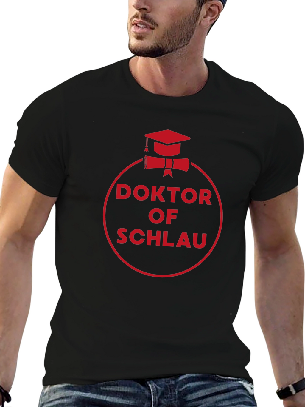 Doktor of Schlau Black T-Shirt