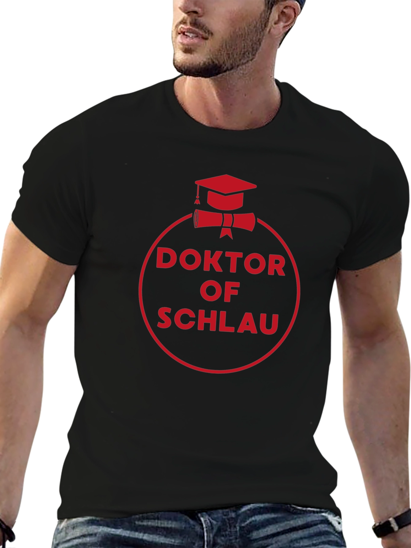Doktor of Schlau Black T-Shirt