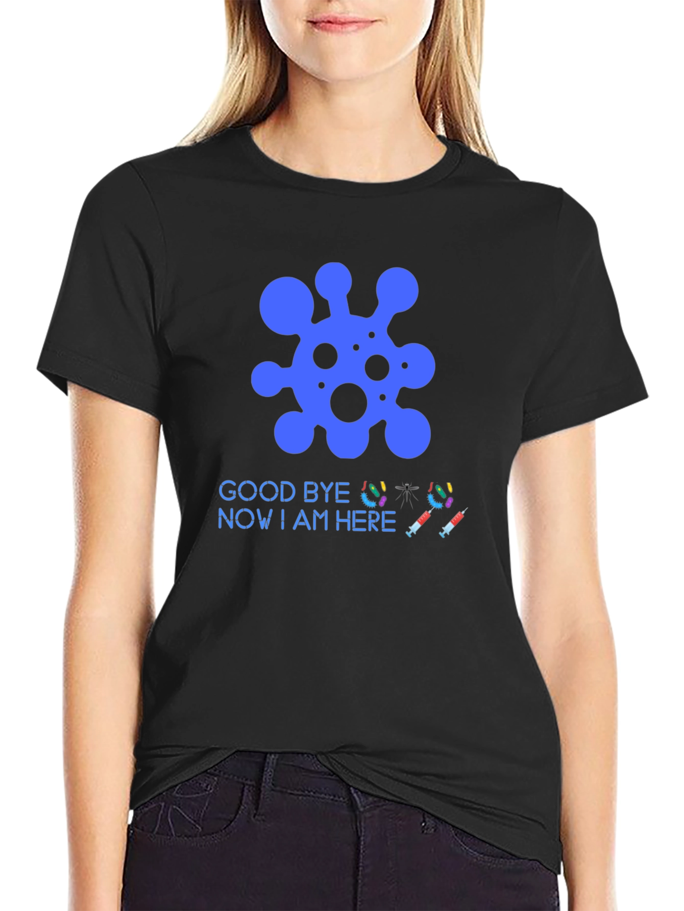 Vaccine T-Shirt: Goodbye Virus Hello Protection