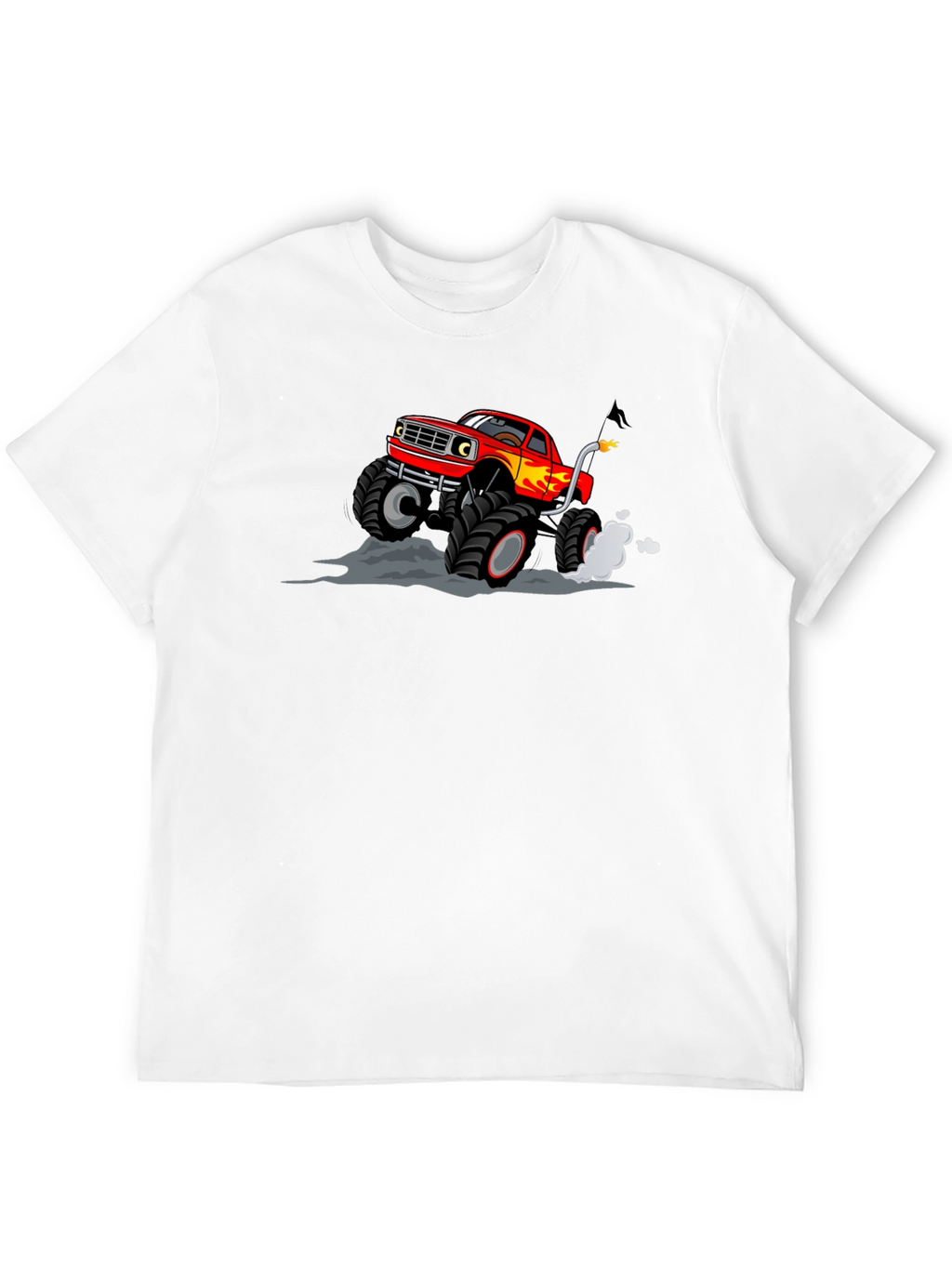 Monster Truck Graphic T-Shirt - Black Cotton Tee