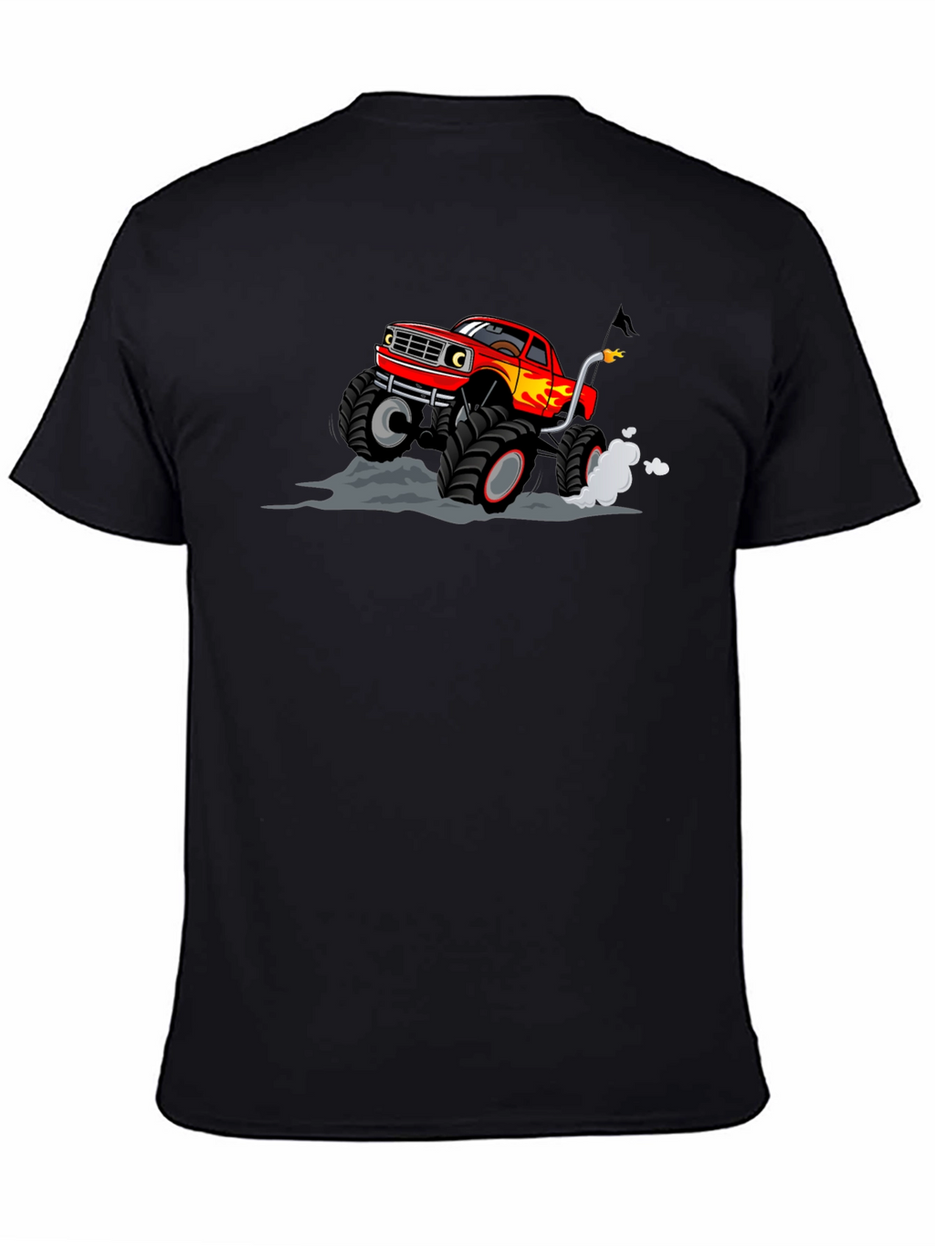 Monster Truck Graphic T-Shirt - Black Cotton Tee