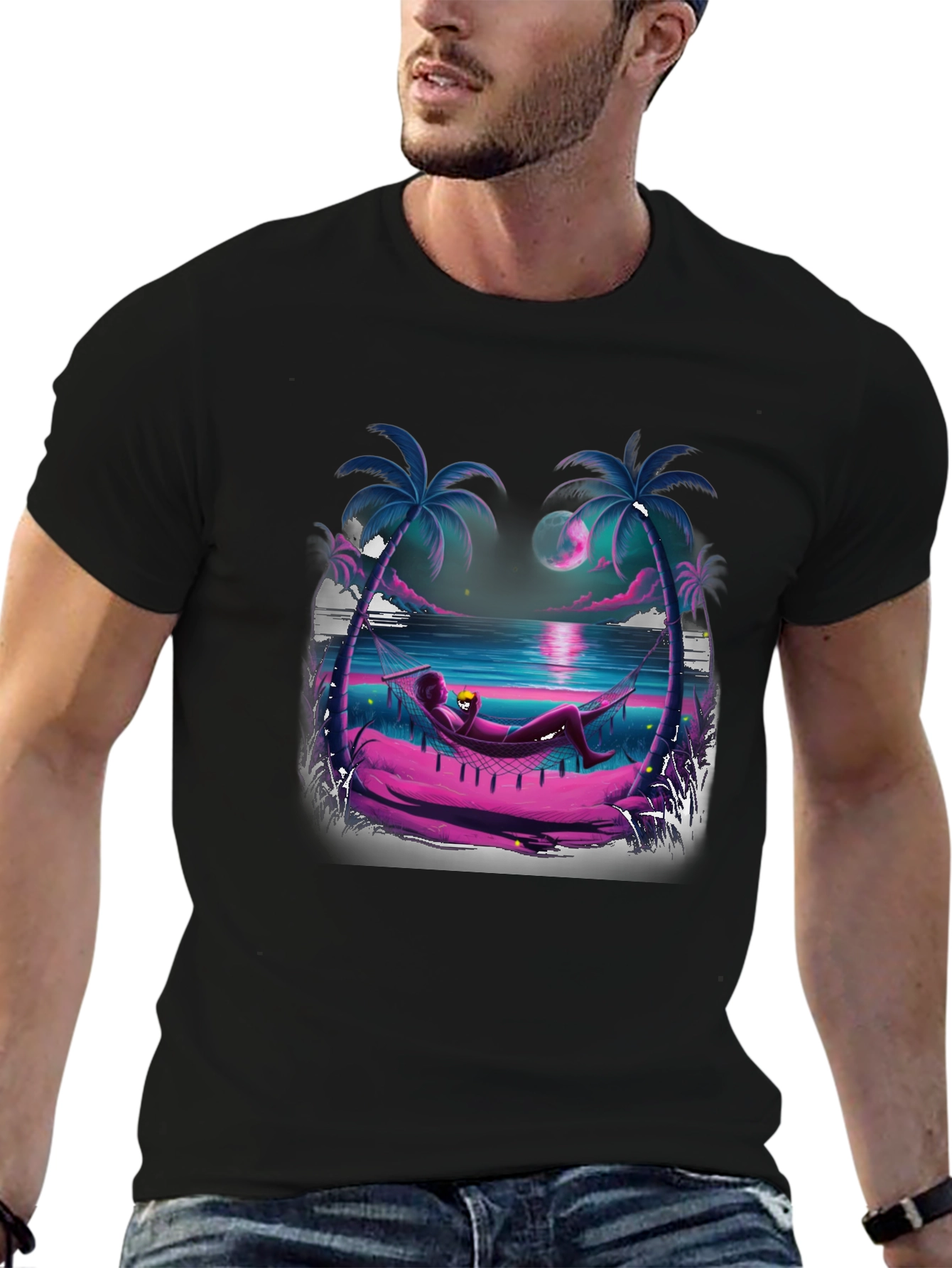 Tropical Hammock T-Shirt - Relax in Style