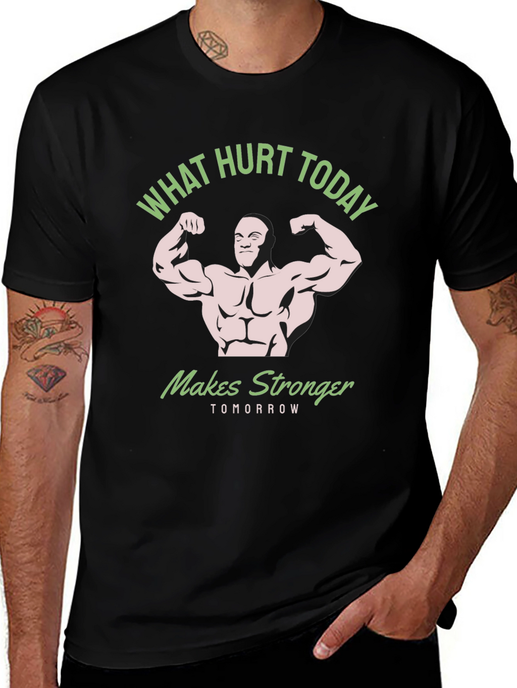 What Hurt Today Makes Stronger Black T-Shirt