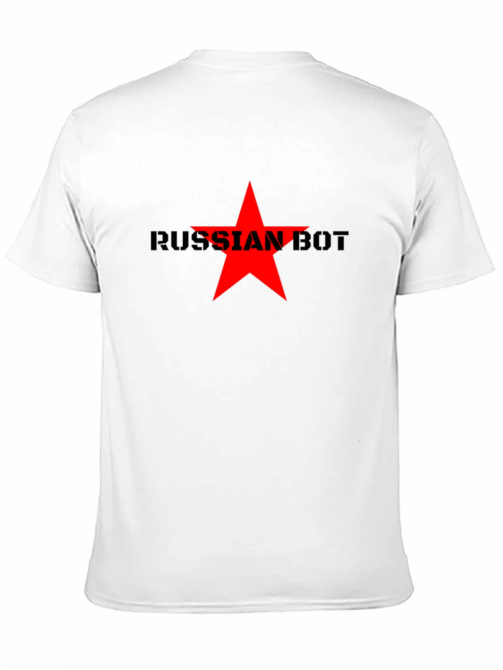 Russian Bot Star Graphic Tee - Black
