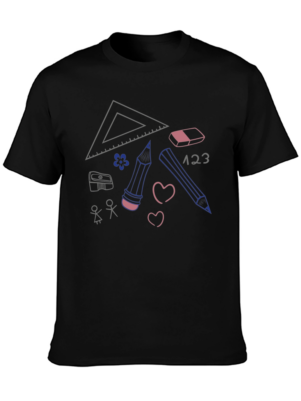 Back to School Graphic Tee - Black Unisex T-Shirt
