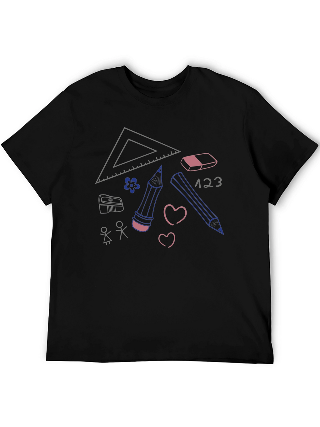 Back to School Graphic Tee - Black Unisex T-Shirt