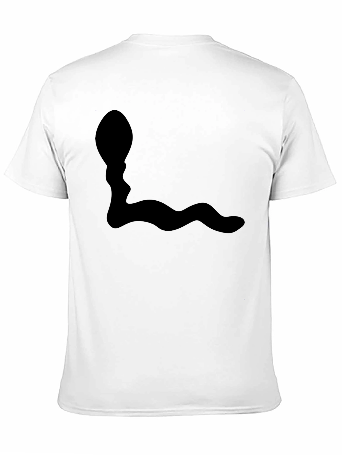 Mens Black Snake Graphic Tee - Casual Style