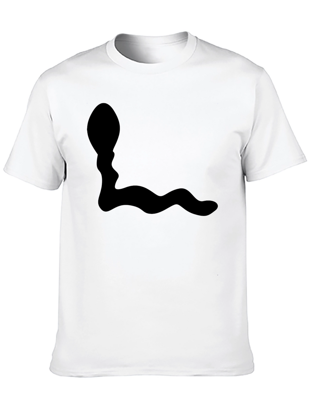 Mens Black Snake Graphic Tee - Casual Style