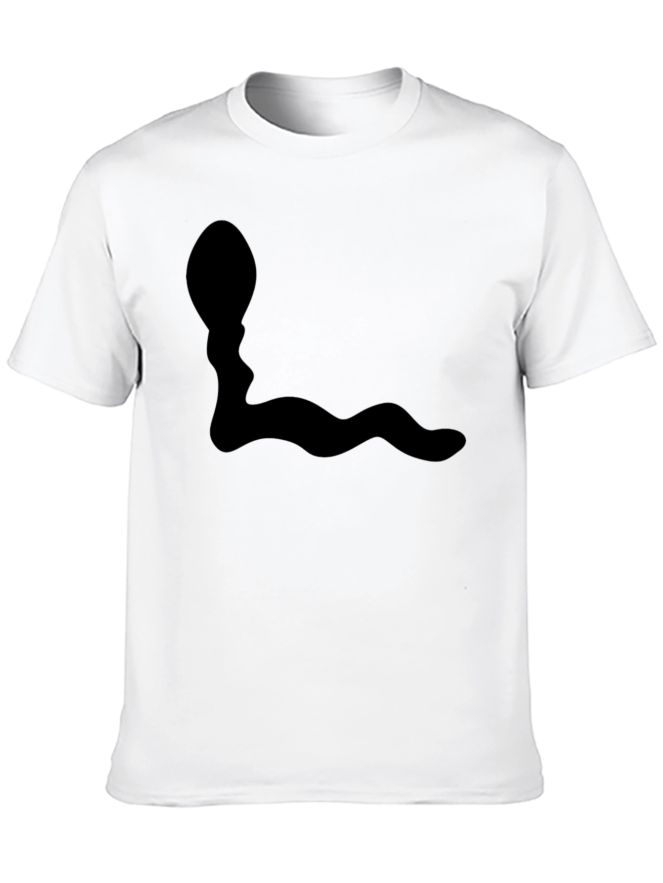 Mens Black Snake Graphic Tee - Casual Style