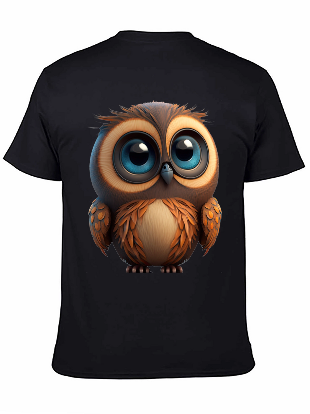 Cute Owl Graphic Print T-Shirt - Soft Cotton Tee