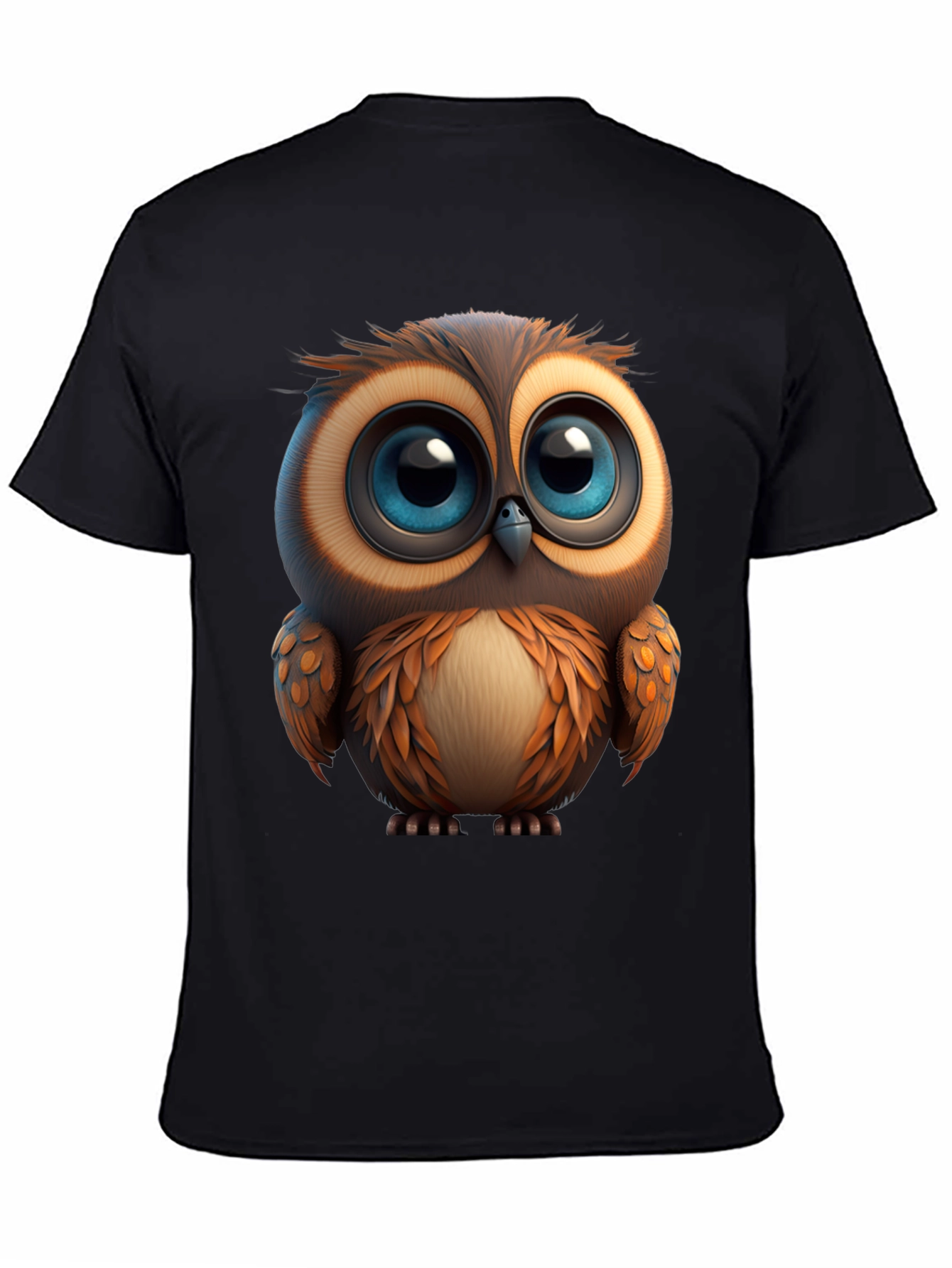 Cute Owl Graphic Print T-Shirt - Soft Cotton Tee