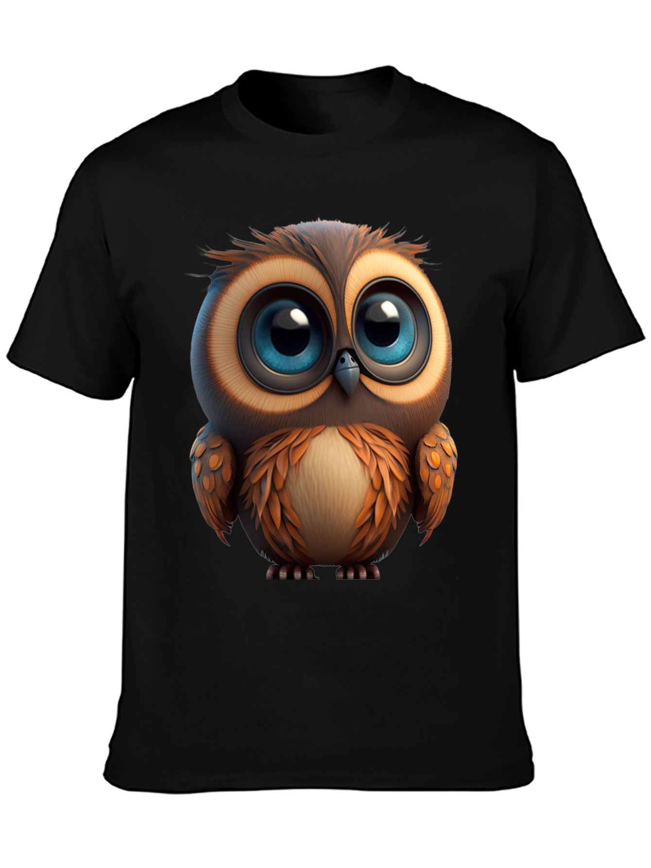 Cute Owl Graphic Print T-Shirt - Soft Cotton Tee
