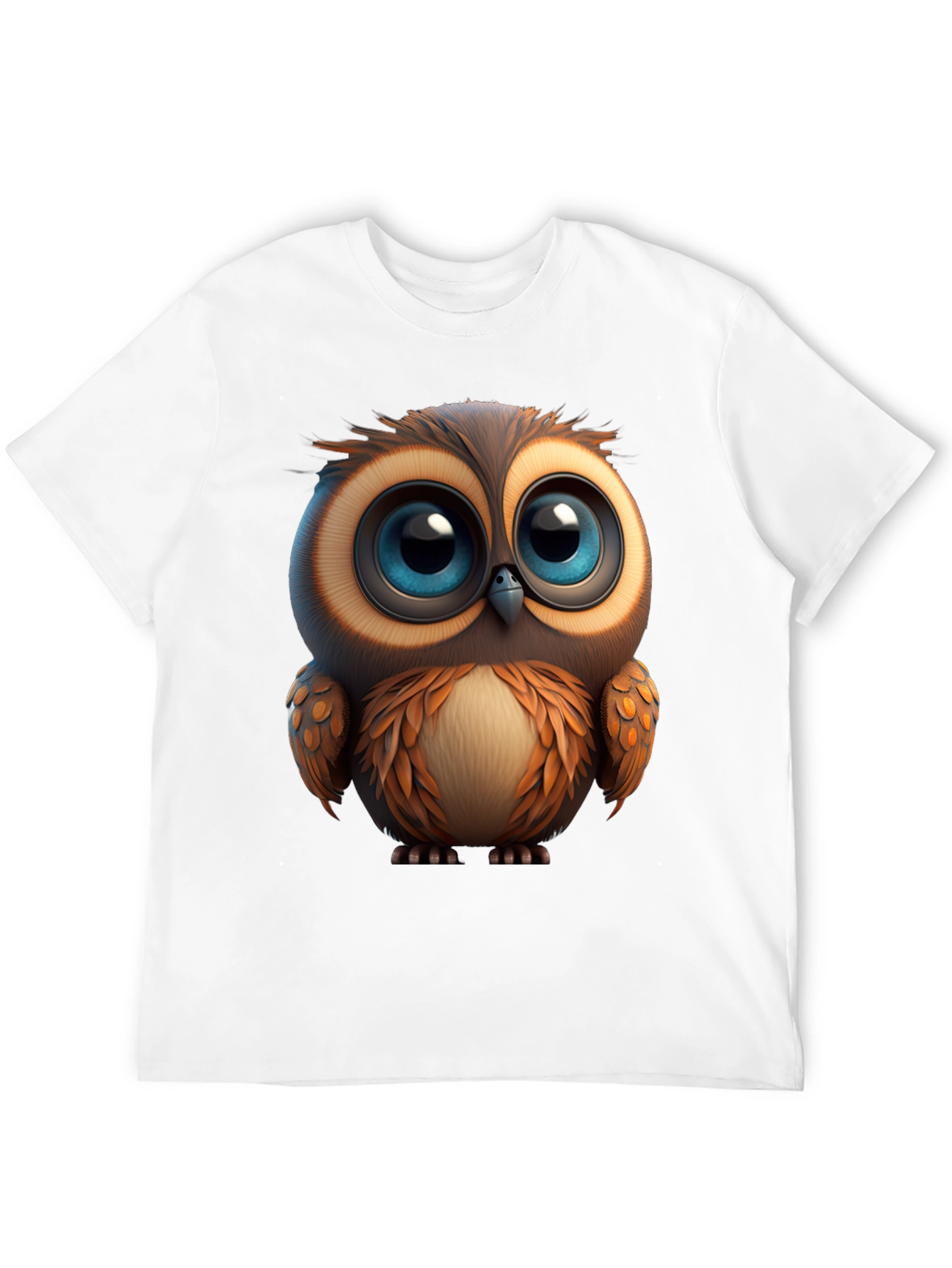 Cute Owl Graphic Print T-Shirt - Soft Cotton Tee