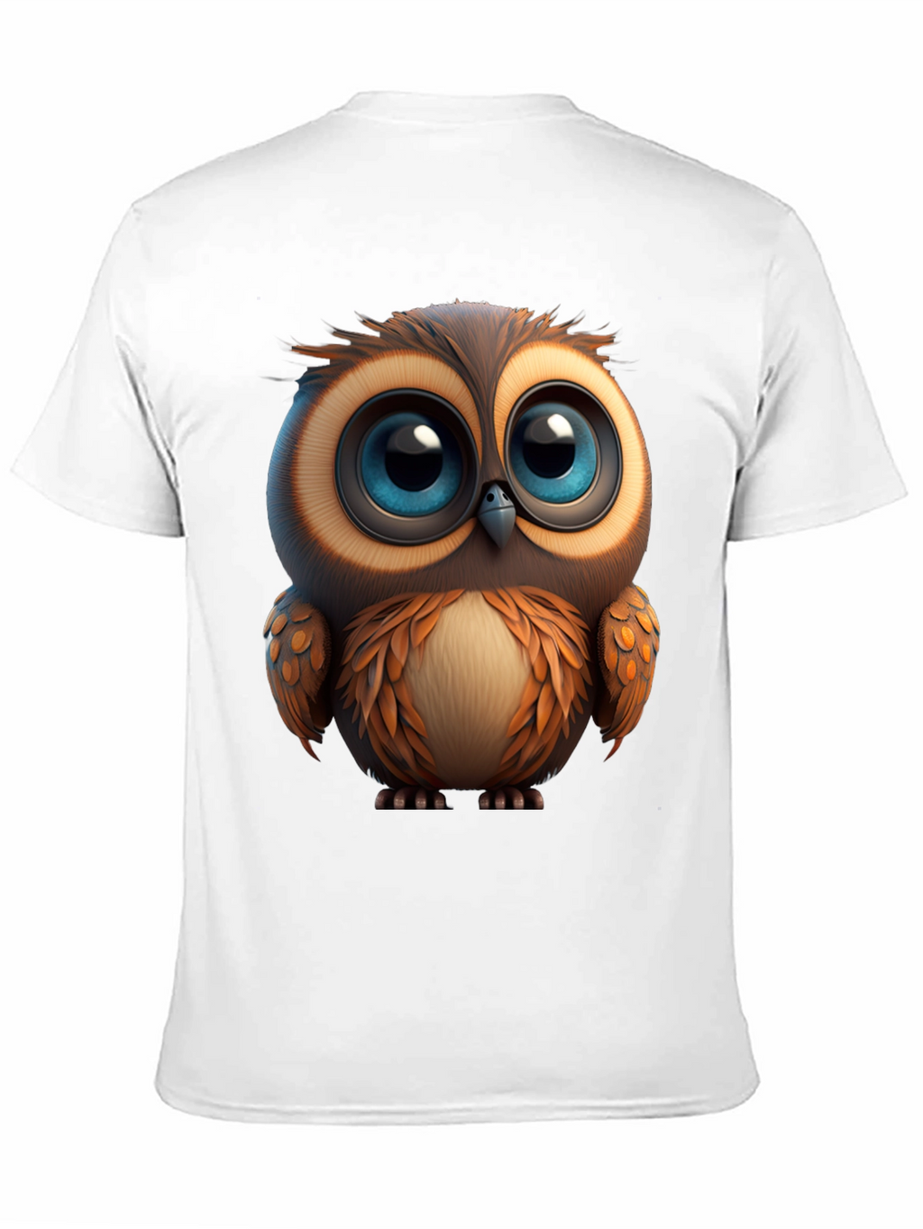 Cute Owl Graphic Print T-Shirt - Soft Cotton Tee
