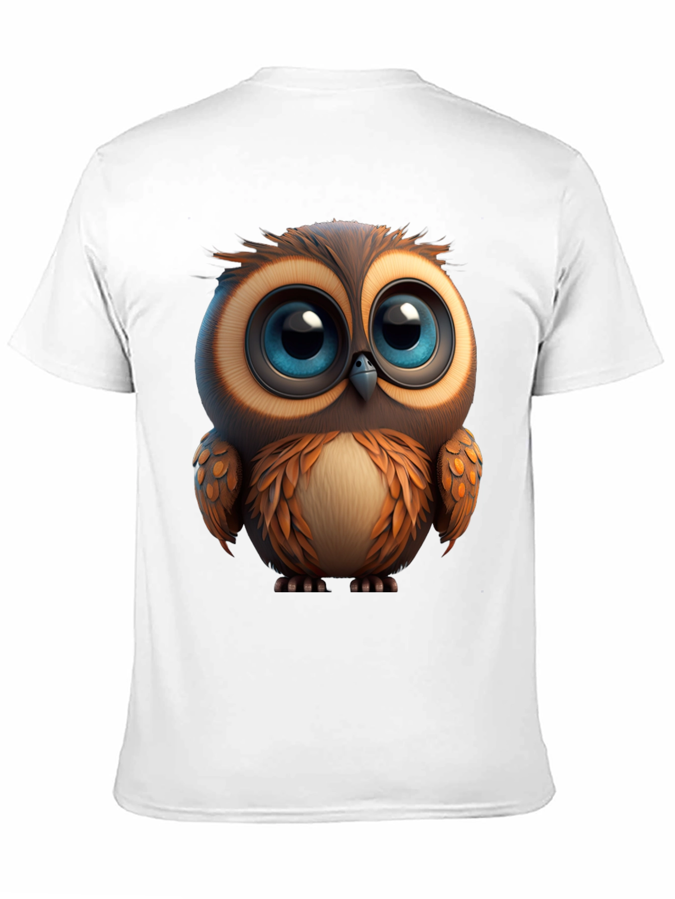 Cute Owl Graphic Print T-Shirt - Soft Cotton Tee