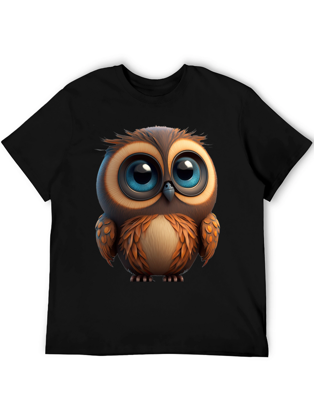 Cute Owl Graphic Print T-Shirt - Soft Cotton Tee