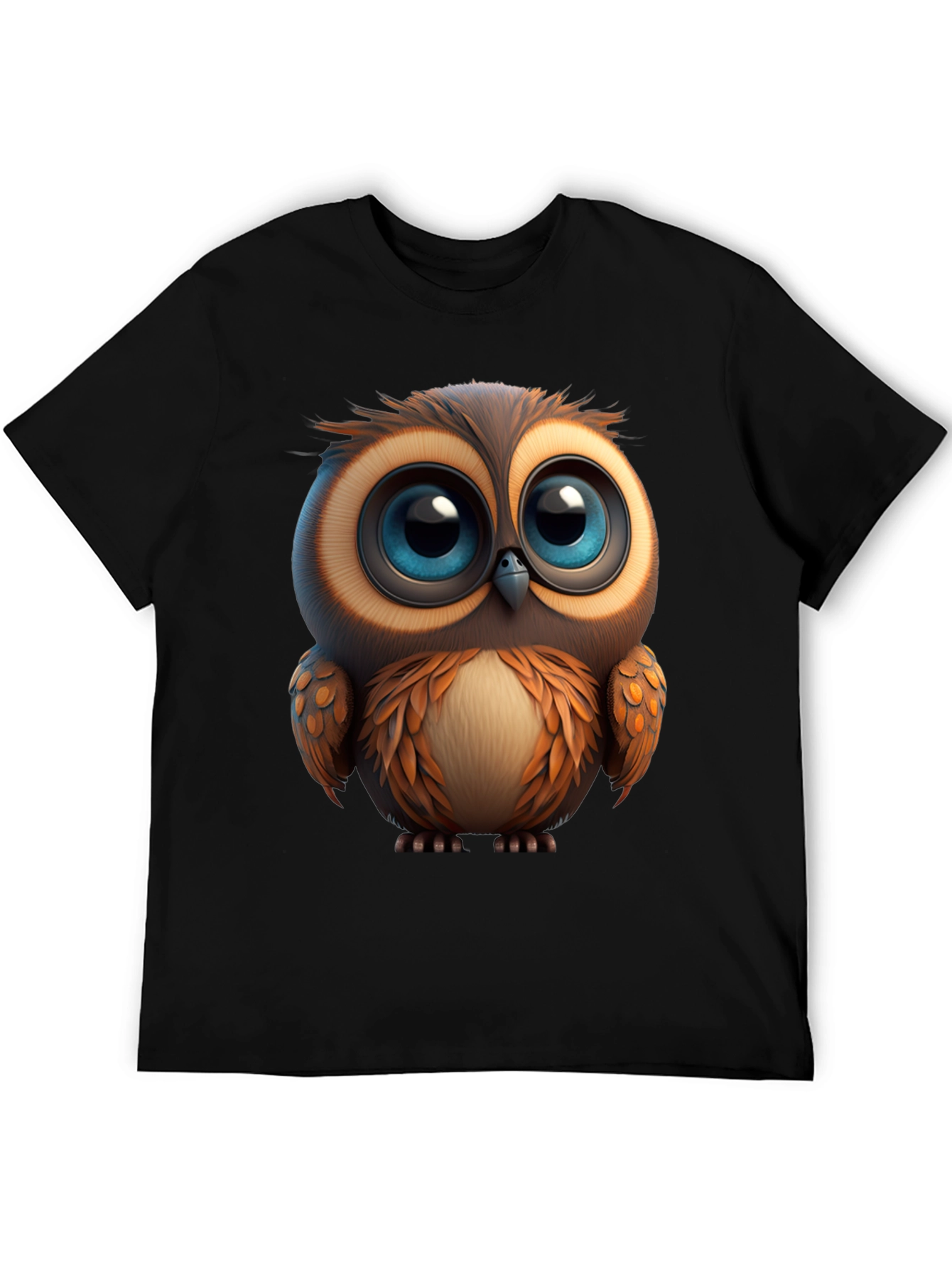 Cute Owl Graphic Print T-Shirt - Soft Cotton Tee