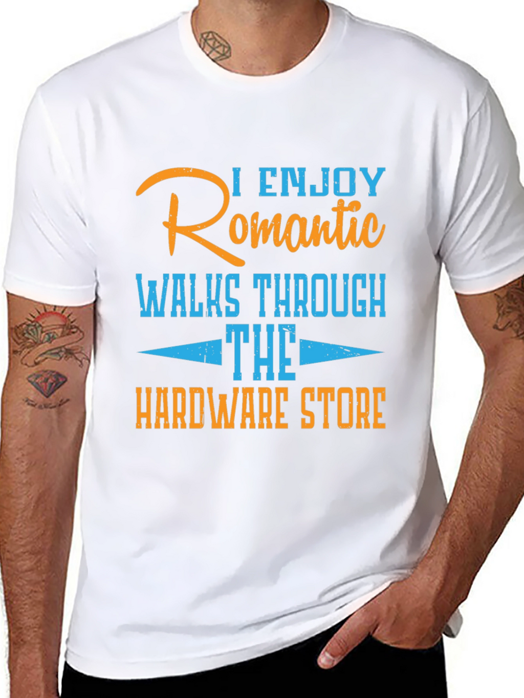 Humorous Hardware Store Romantic Walks T-Shirt