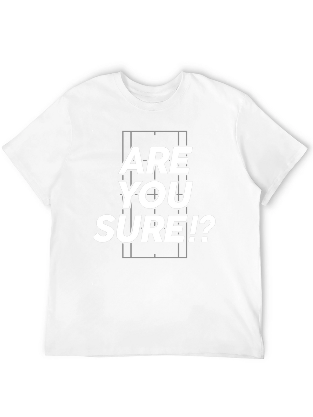 Are You Sure!? Black Graphic Tee Shirt