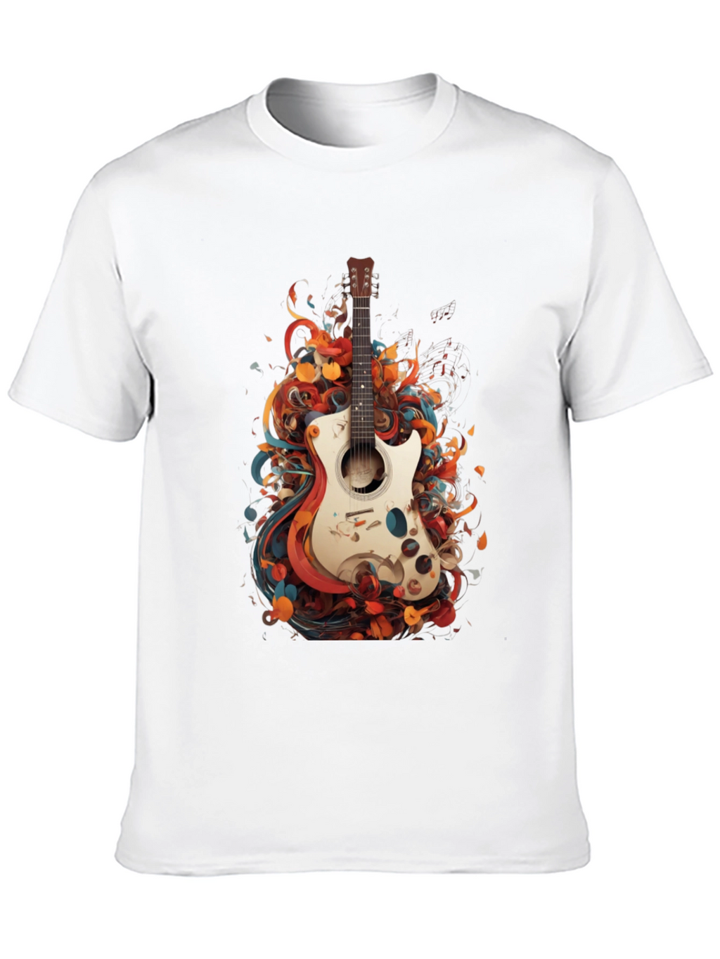 Abstract Guitar Graphic T-Shirt