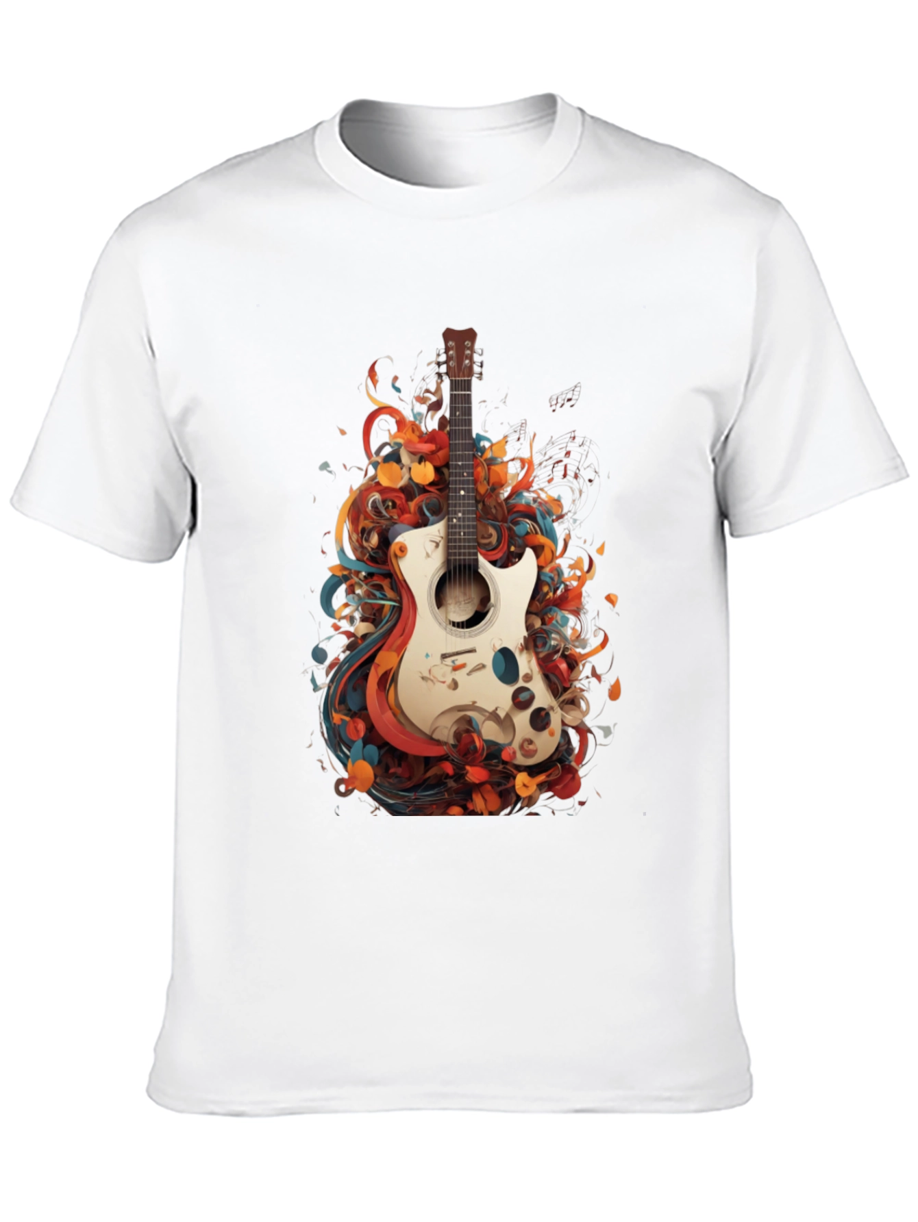 Abstract Guitar Graphic T-Shirt