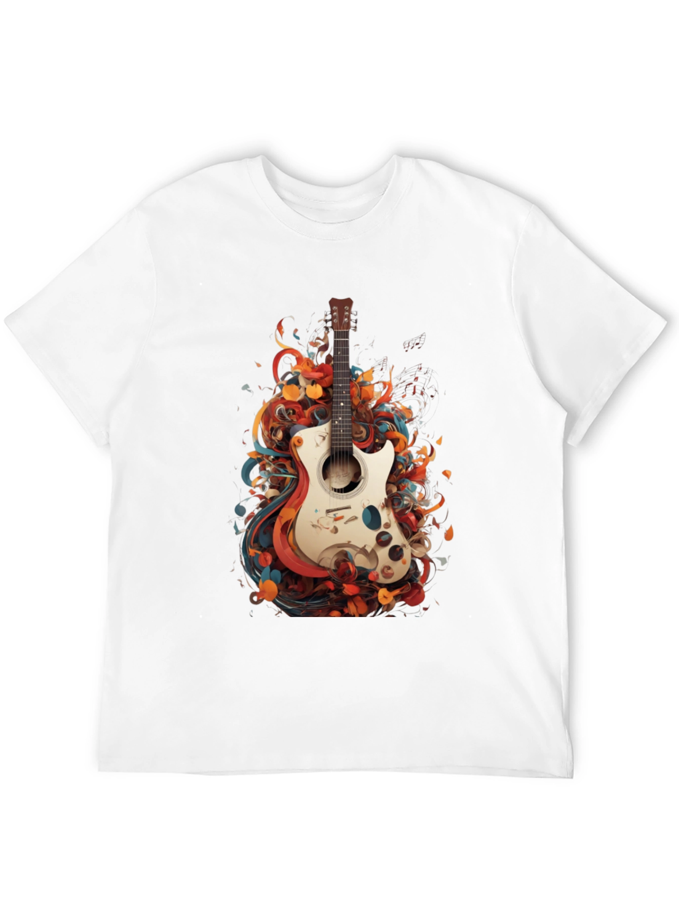 Abstract Guitar Graphic T-Shirt