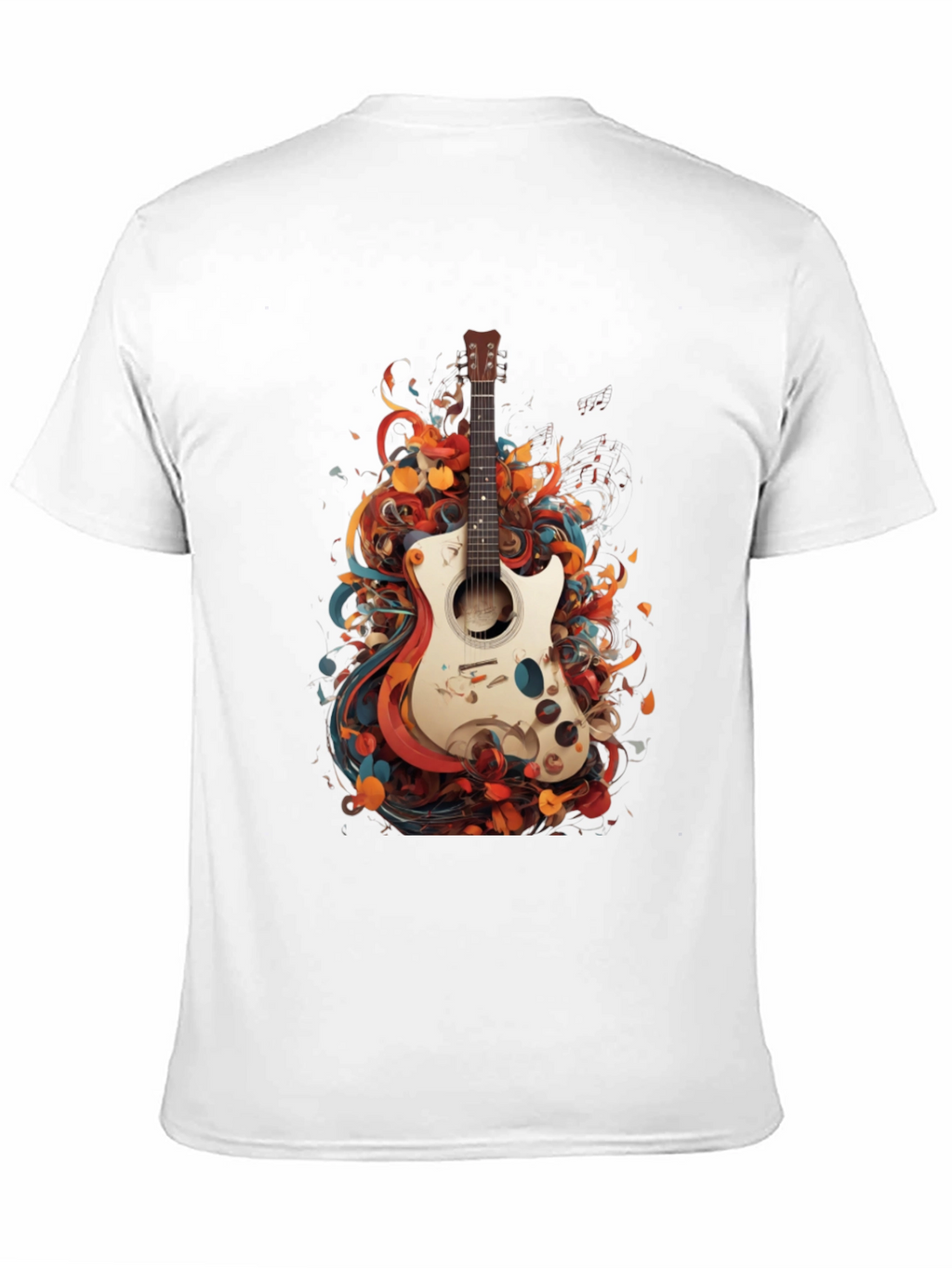 Abstract Guitar Graphic T-Shirt