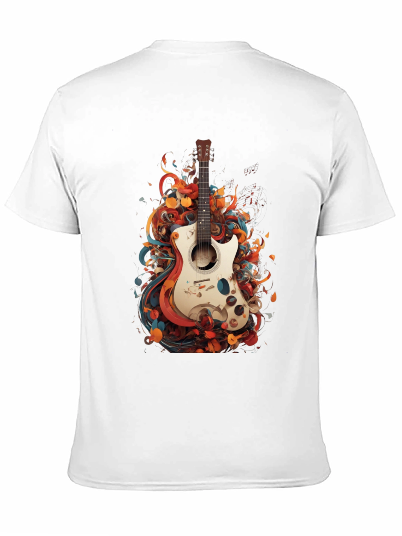 Abstract Guitar Graphic T-Shirt